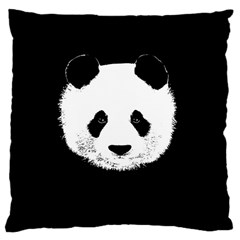 Panda  Large Cushion Case (one Side) by Valentinaart