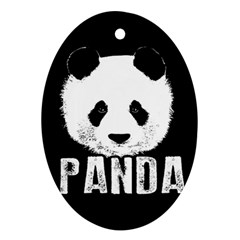 Panda  Ornament (oval) by Valentinaart