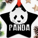 Panda  Star Ornament (Two Sides) Back