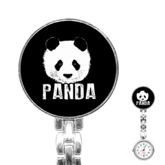 Panda  Stainless Steel Nurses Watch by Valentinaart