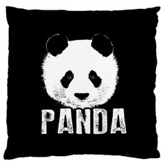 Panda  Large Flano Cushion Case (two Sides) by Valentinaart