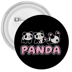 Panda  3  Buttons by Valentinaart