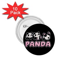 Panda  1 75  Buttons (10 Pack) by Valentinaart