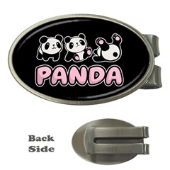 Panda  Money Clips (oval)  by Valentinaart