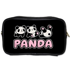 Panda  Toiletries Bags by Valentinaart