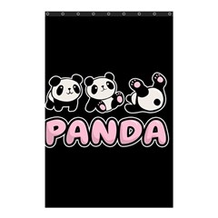 Panda  Shower Curtain 48  X 72  (small)  by Valentinaart