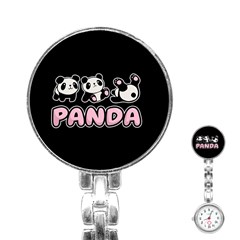 Panda  Stainless Steel Nurses Watch by Valentinaart