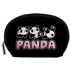 Panda  Accessory Pouches (large)  by Valentinaart