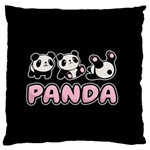 Panda  Large Flano Cushion Case (One Side) Front