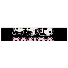 Panda  Small Flano Scarf by Valentinaart