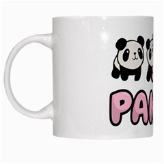 Panda  White Mugs by Valentinaart