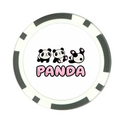 Panda  Poker Chip Card Guard by Valentinaart