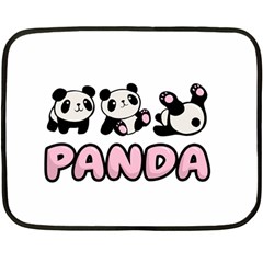 Panda  Fleece Blanket (mini) by Valentinaart