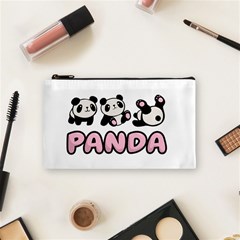 Panda  Cosmetic Bag (small)  by Valentinaart