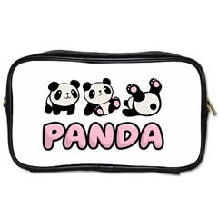 Panda  Toiletries Bags by Valentinaart