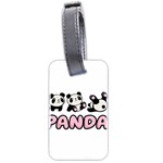 Panda  Luggage Tags (Two Sides) Front