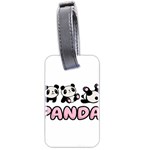 Panda  Luggage Tags (Two Sides) Back