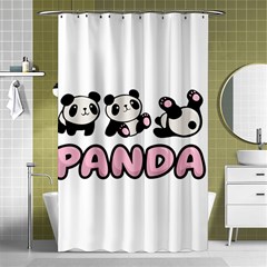 Panda  Shower Curtain 48  X 72  (small)  by Valentinaart