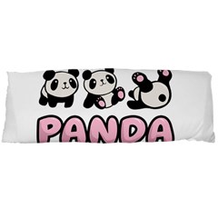 Panda  Body Pillow Case Dakimakura (two Sides) by Valentinaart