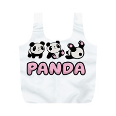 Panda  Full Print Recycle Bags (m)  by Valentinaart