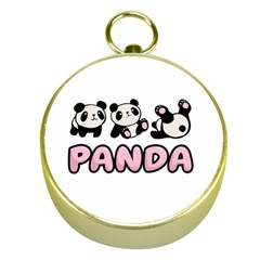 Panda  Gold Compasses by Valentinaart