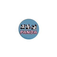 Panda  1  Mini Buttons by Valentinaart