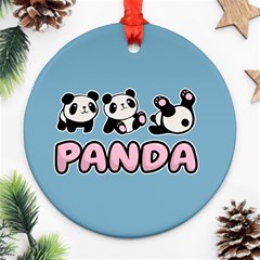 Panda  Ornament (Round)