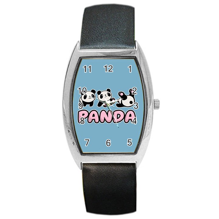 Panda  Barrel Style Metal Watch