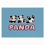 Panda  Large Glasses Cloth (2-Side) Front