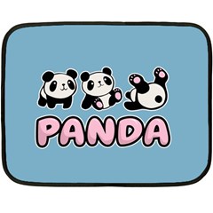 Panda  Double Sided Fleece Blanket (Mini) 