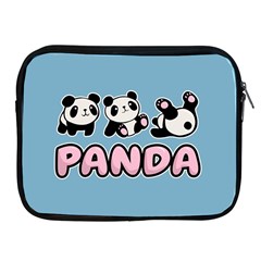 Panda  Apple Ipad 2/3/4 Zipper Cases by Valentinaart