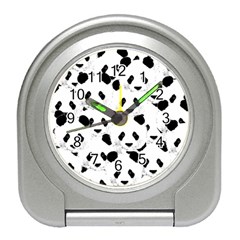 Panda Pattern Travel Alarm Clocks by Valentinaart