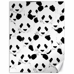 Panda Pattern Canvas 18  X 24   by Valentinaart