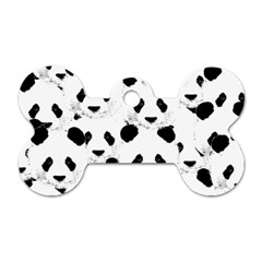 Panda Pattern Dog Tag Bone (one Side) by Valentinaart