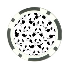 Panda Pattern Poker Chip Card Guard by Valentinaart