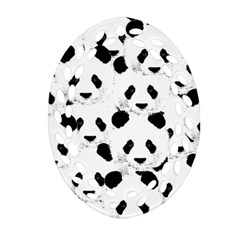 Panda Pattern Ornament (oval Filigree)