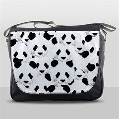 Panda Pattern Messenger Bags by Valentinaart