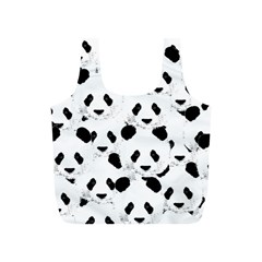 Panda Pattern Full Print Recycle Bags (s)  by Valentinaart