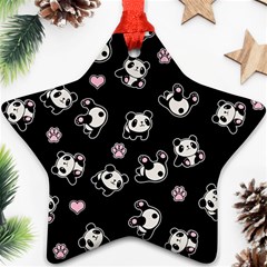 Panda pattern Ornament (Star)