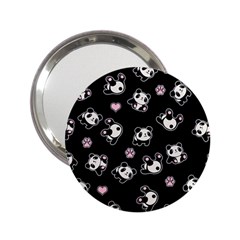 Panda Pattern 2 25  Handbag Mirrors by Valentinaart