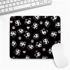 Panda Pattern Large Mousepads by Valentinaart