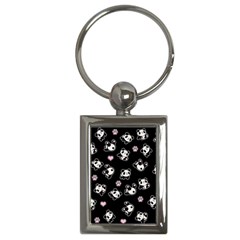 Panda Pattern Key Chains (rectangle)  by Valentinaart