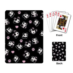 Panda Pattern Playing Card by Valentinaart