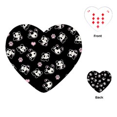 Panda pattern Playing Cards (Heart) 