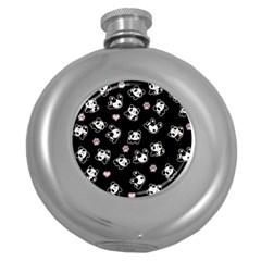 Panda Pattern Round Hip Flask (5 Oz) by Valentinaart