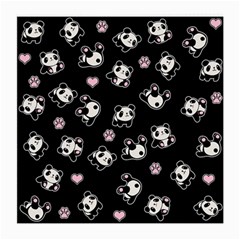 Panda Pattern Medium Glasses Cloth (2-side) by Valentinaart