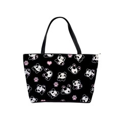 Panda Pattern Shoulder Handbags by Valentinaart