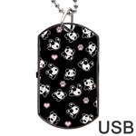 Panda pattern Dog Tag USB Flash (One Side) Front