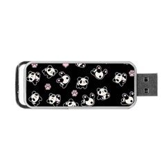 Panda Pattern Portable Usb Flash (one Side) by Valentinaart