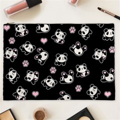 Panda Pattern Cosmetic Bag (xxl)  by Valentinaart